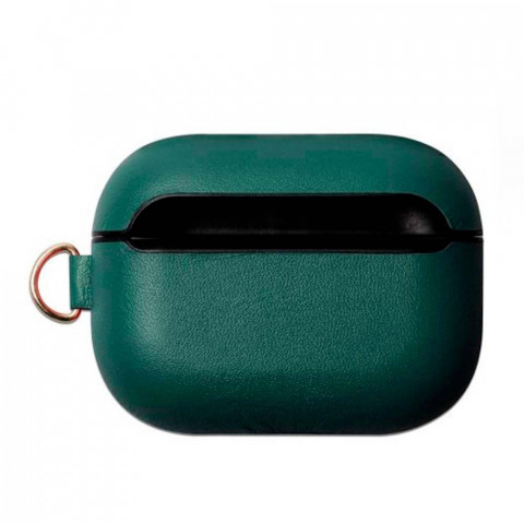 Чехол на AirPods Pro Leather Case Forest green